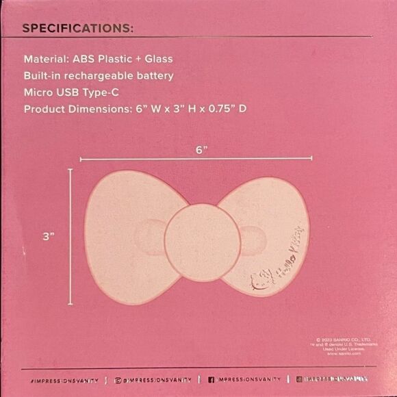 XMAS SALE Hello Kitty Impressions Vanity Compact Mirror - Picture 4 of 6